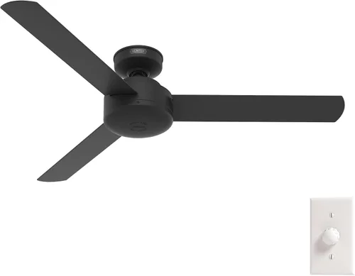 Vista 18 de Hunter Presto, ventilador de techo, para interiores, sin luz, moderno, 44 pulgadas, gris paloma