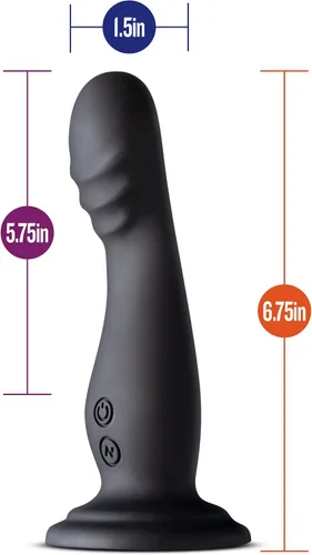 Vista 3 de Juguetes sexuales para adultos, Amsterdam 6.75 pulgadas, vibrador de empuje - Punto G, próstata, estimulador anal - 10 vibraciones RumblyTech