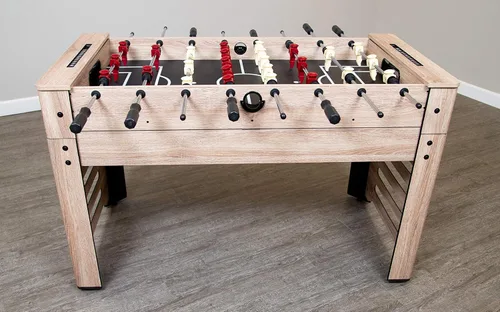 Vista 14 de Hathaway Madison - Mesa multijuego 6 en 1 de 54 pulgadas, ideal para salas de juegos familiares, incluye billar, futbolín, hockey deslizante, tenis