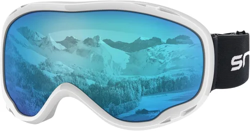 Vista 12 de Gafas de esquí para esquí, snowboard, motos de nieve para hombres, mujeres y adultos, antivaho 100% protección UV