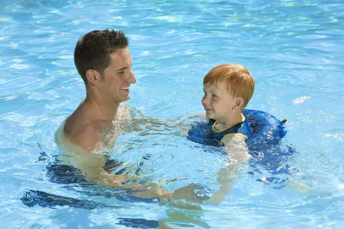 Vista 2 de Poolmaster Flotadores para aprender a nadar para pequeños nadadores, ayuda para entrenamiento
