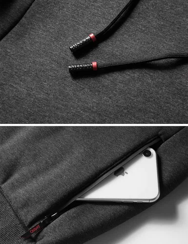 Vista 5 de Gihuo Chaqueta cálida con capucha y forro sherpa de invierno para hombre