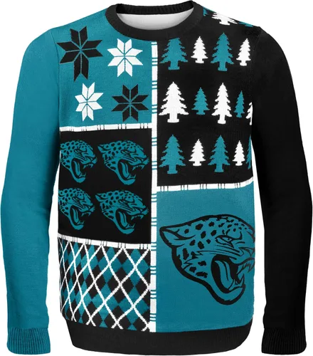 Vista 5 de FOCO NFL Unisex-Adult NFL Busy Block Ugly Sweater