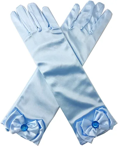 Vista 5 de Accesorios de disfraz de Cenicienta de princesa Cenicienta, diadema, gargantilla, guantes, Halloween, Navidad, fiesta, recuerdos para niñas