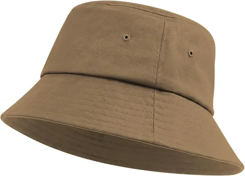 Vista 9 de Zylioo Sombrero de pescador de lino XXL para cabezas grandes, sombrero de Beige