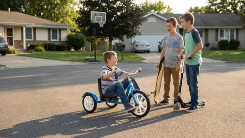 Vista 8 de Groffdale Chopper Deluxe - Triciclo infantil Azul