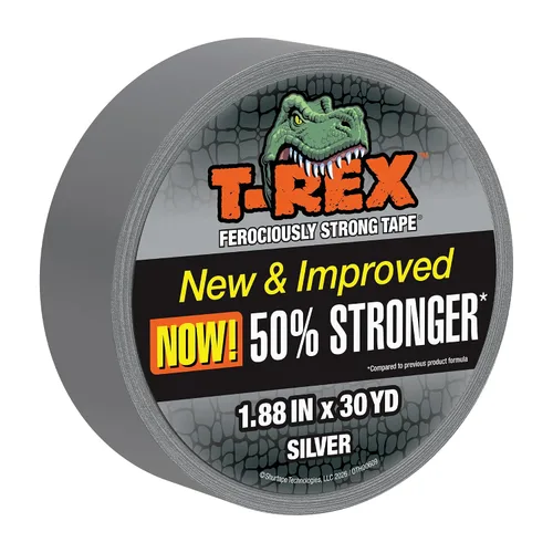Vista 19 de T-REX Cinta adhesiva extra ancha, 2.83 pulgadas x 25 yardas, gris plomizo Pavonado