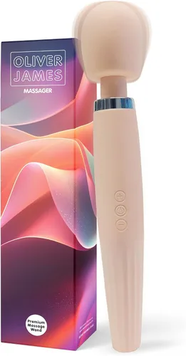 Vista 19 de Oliver James Vibrador de Varita para Mujeres - Vibrador Dildo de Juguete para Adultos Silencioso con 20 Patrones y 8 Velocidades Batería de 6