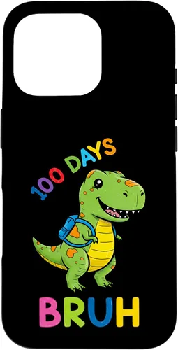 Vista 20 de Bruh 100 Days of School Dinosaur Kids Girls Boys Case for iPhone 17