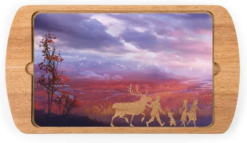 Vista 7 de Picnic TIME Disney Princess - Tabla de queso de Cenicienta con parte superior de vidrio, bandeja para servir, tablas de queso, tablas de embutidos