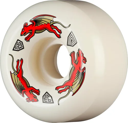 Vista 54 de Ruedas de patineta Powell Peralta Dragon Formula 88A, A2, 54mm x 39mm