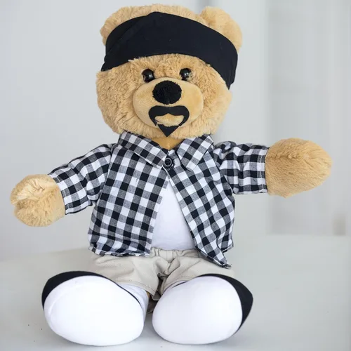 Vista 5 de Hollabears Oso de peluche Cholo de 16 pulgadas para el día de San Valentín, extra grande