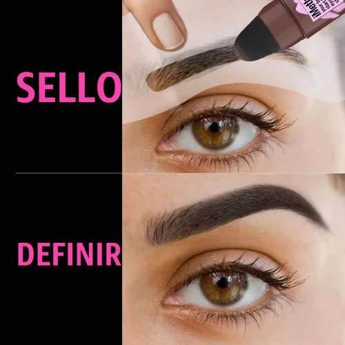 Vista 3 de iMethod - Kit para delineado de cejas, con sellos y plantillas de cejas, para dar forma a las cejas perfectas, kit de modelado de cejas, de larga 02