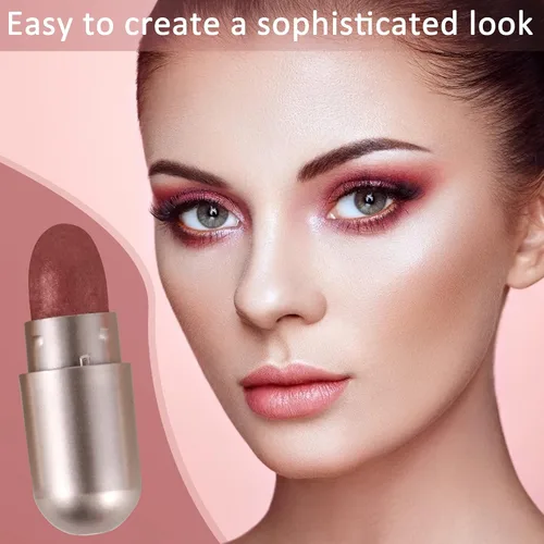 Vista 3 de Boobeen 12 colores paleta de sombra de ojos alta pigmentada iluminan sombra de ojos Set Blush resaltando polvo maquillaje set natural sombra de ojos