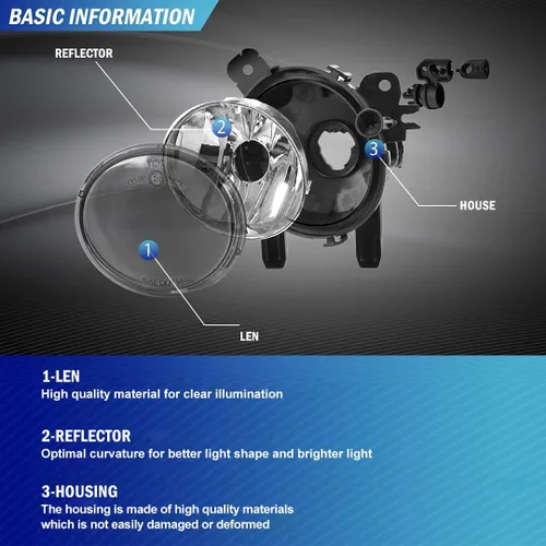 Vista 5 de Faros antiniebla compatibles con BMW (F22 220i 228i, serie 2) / (F30 F31 F34 320i 325i 328i 328d 335i, serie 3) / (F32 F33 F36 428i 435i, serie 4)