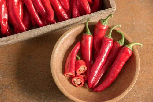 Vista 3 de Semillas Fuego Pimiento Caliente Chili Heirloom Vegetal para plantar sin OMG