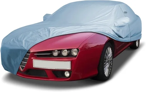 Vista 46 de iCarCover Funda de automóvil personalizada de alta calidad para Alfa Romeo 147 2002-2007, resistente, impermeable, para todo tipo de clima, lluvia