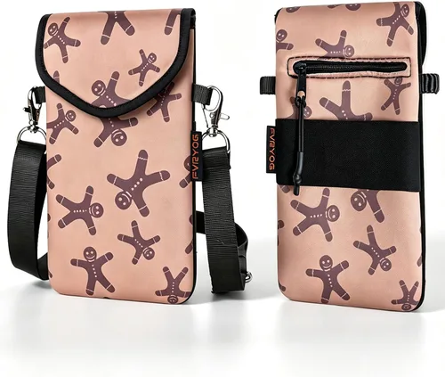 Vista 40 de Funda de neopreno para teléfono con correa cruzada y correa elástica Bear Woodland