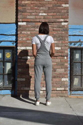 Vista 3 de Swoveralls Overol unisex de ajuste relajado, mezcla de algodón orgánico, para hombre, overol de mujer