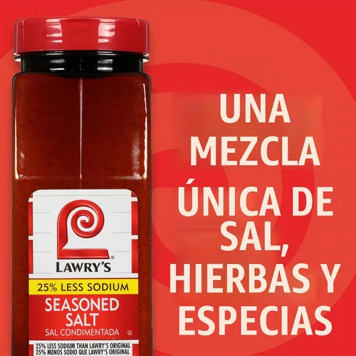 Vista 11 de Lawry's 25% menos de sal sazonada de sodio, 36.5 oz
