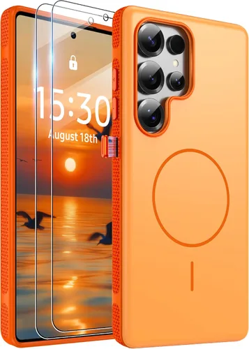 Vista 368 de Jshru Funda para Samsung Galaxy S26 Plus/Galaxy S25 Plus: para Galaxy S24 Plus [compatible con Magsafe] [2 protectores de pantalla HD] cubierta