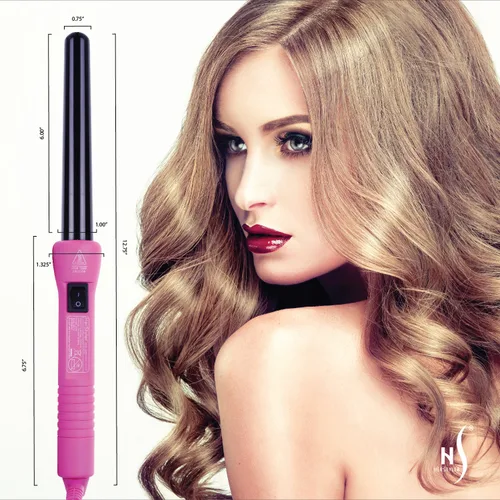 Vista 7 de Herstyler Superstyler - Plancha rizadora grande rosa, juego de varita rizadora y alisadora