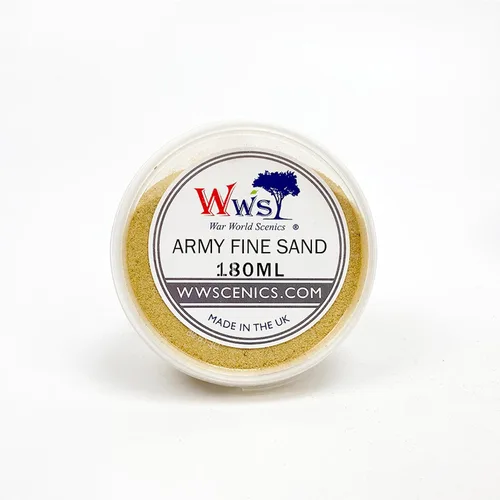 Vista 2 de WWS War World Scenics WWScenics Army Fine Model Sand Bañera de 6.1 fl oz Wargame Scenery y material de base