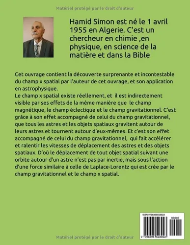 Vista 2 de Découverte du champ x spatial par Hamid Simon et son application en astrophysique (French Edition)