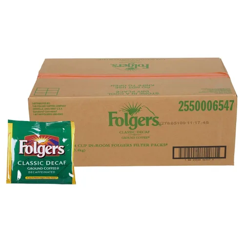 Vista 5 de Folgers - Paquetes de filtros de café, descafeinado, alojamiento en la habitación, 0.9 onzas, 200/caja