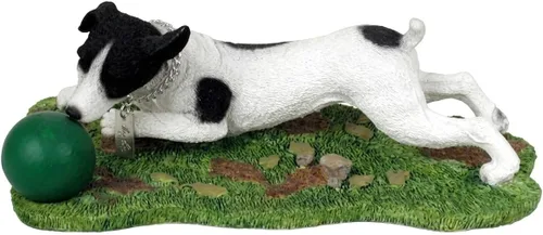Vista 13 de Jack Russell – Figura decorativa de mydog (Marrón/Color Blanco con platillo)