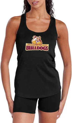 Vista 94 de Camiseta deportiva sin mangas oficial de NCAA Collegiate para mujer, con espalda cruzada, colección con logotipo primario