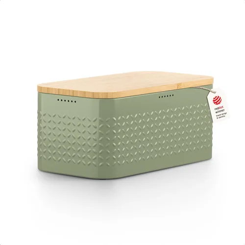 Vista 9 de LARS NYSØM Panera I Caja de pan de metal para una frescura duradera con almohadillas antideslizantes I Papelera para productos horneados con tapa
