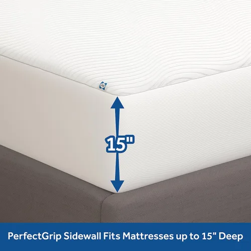 Vista 6 de Sealy Protector de colchón ajustable impermeable Clean Protection Twin