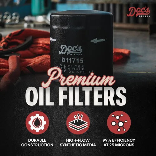 Vista 2 de Doc's Diesel Filtro de aceite D11715 Compatible con Chevrolet/GMC 3.0L Duramax 2020+ Sustituye a PF66