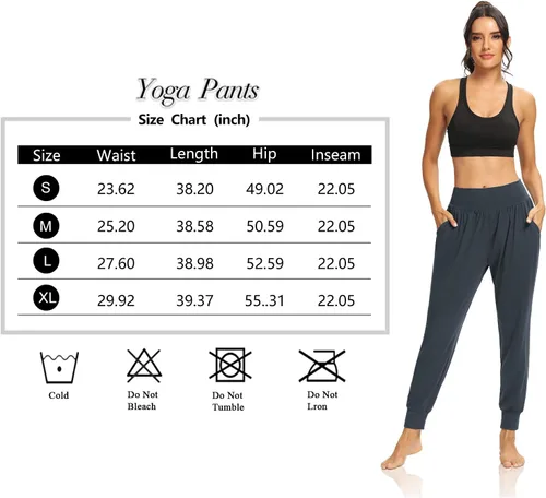 Vista 6 de DIBAOLONG - Pantalones deportivos holgados para mujer, para entrenamiento, yoga o descanso, cómodos, con bolsillos