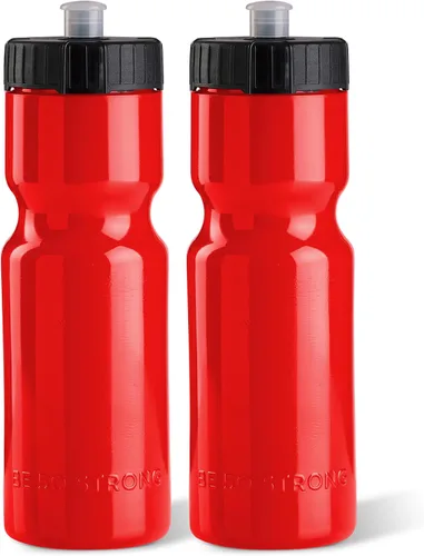 Vista 9 de Botellas de agua deportivas 50 Strong – Botellas de plástico reutilizables de 22 oz libres de BPA con tapa de tracción – Fabricadas en EE. UU.