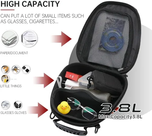 Vista 8 de Bolsa de depósito de combustible para BMW R1200GS LC F850GS R1200R R1200RS R1200 R1250 RT R1250R R1250RS S1000XR F900XR motocicleta equipaje Tanklock