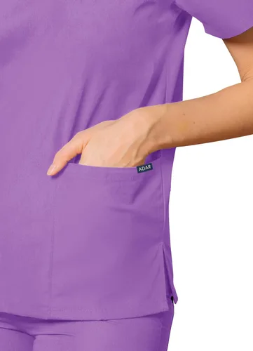 Vista 3 de Adar Universal Unisex Scrubs Unisex Drawstring Scrub Set
