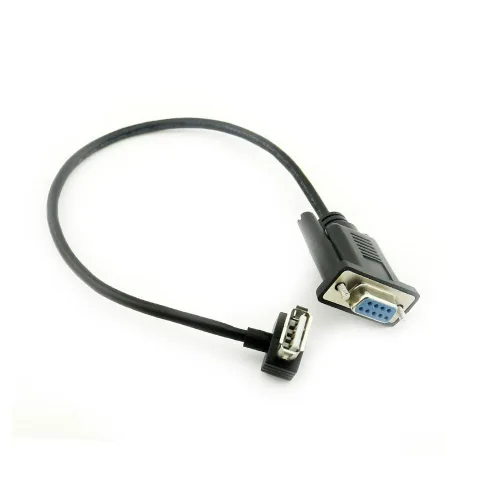 Vista 6 de Vanki 1 unids RS232 DB9 hembra a USB 2.0 A hembra adaptador de cable serie convertidor 8 pulgadas 9.8 in