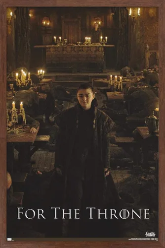 Vista 16 de Trends International Juego de tronos - Póster de pared de Arya Stark, 14.725 x 22.375 pulgadas, versión enmarcada de madera de granero