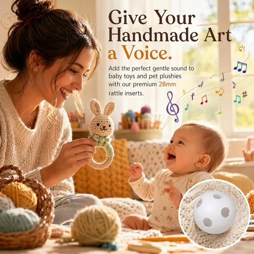 Vista 4 de 50 piezas de sonajero insertos reparadores de ruidos de muñeca para bebé juguete mascota muñeca de peluche Amigurumi manualidades de costura, 1.102