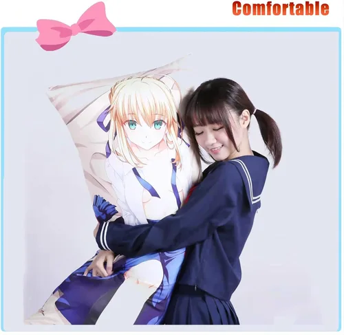Vista 6 de Dakimakura Faruzan - Funda de almohada corporal de doble cara de tamaño real para esposas o maridos Dakimakura Otaku