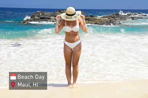 Vista 2 de Funky Junque Sombrero de playa ajustable bordado UPF 50 para mujer, cola de caballo desordenada
