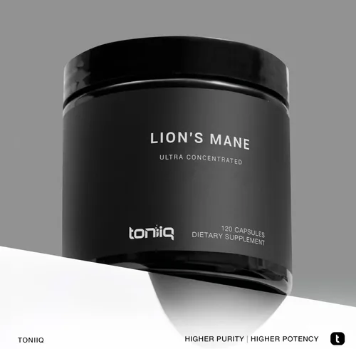 Vista 3 de Toniiq Lion's Mane - Extracto 10:1 de ultra alta potencia con polisacáridos al 30% - altamente concentrado y bioactivo - probado en laboratorio