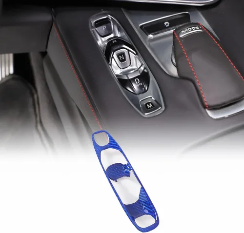 Vista 8 de CHEAYAR Cubierta de fibra de carbono para panel de palanca de cambios de consola compatible con Chevrolet Corvette C8 2020-2023, interior P D Auto M