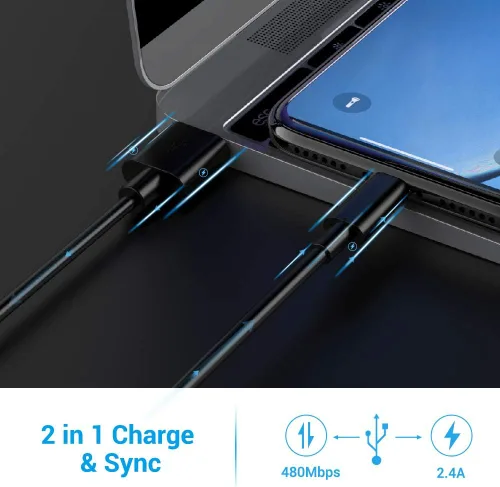 Vista 6 de Cable Lightning certificado – Cargador Nikolable para iPhone, paquete de 3 unidades de 6 pies de iluminación a USB A, cable de carga compatible