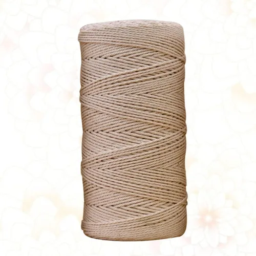 Vista 5 de Hemoton Cordón de hilo de algodón: cuerda de macramé, cuerda de macramé, tapiz de hilo de algodón, cuerda de macramé para colgar plantas