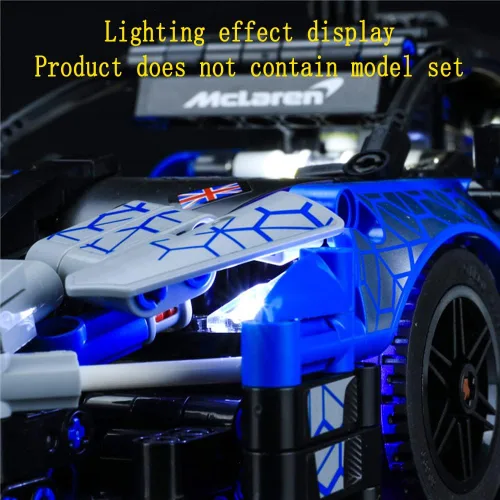 Vista 6 de GEAMENT Kit de luces LED compatible con Lego McLaren Senna GTR – para Technic 42123 (juego de modelos no incluidos)