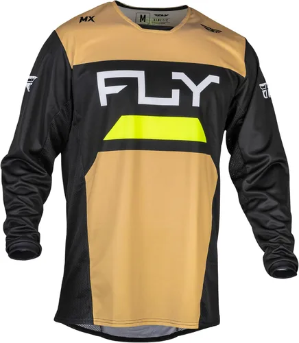 Vista 4 de Fly Racing Camiseta Kinetic Prix para adultos 2024, color gris hielo/carbón/alta visibilidad pequeña; 377-421S