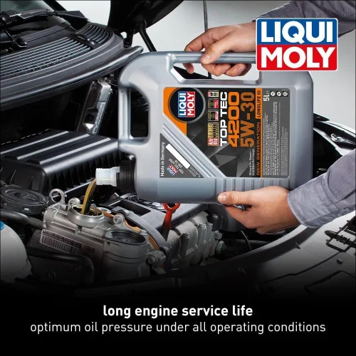 Vista 3 de Liquimoly 2011 5W-30 Top Tec 4200 Aceite de motor 5 L, paquete de 4